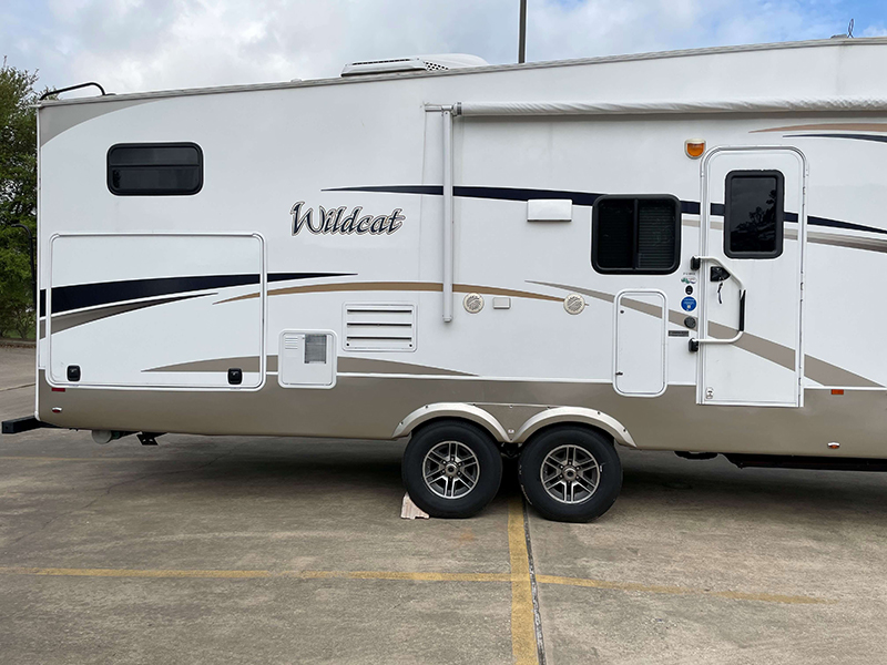 New TV and Fireplace Installed to Perfection at Action RV Conroe Texas.