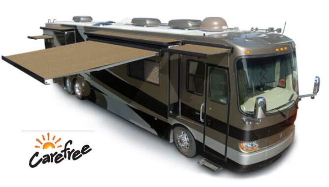 Carefree RV Awnings, details at Action RV Conroe, Texas.